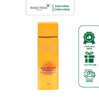 TINH CHẤT CHỐNG NẮNG DẠNG NƯỚC - TENAMYD - AQUA SUN SERUM SPF50/PA+++Kem chống nắng nâng tone trắng da