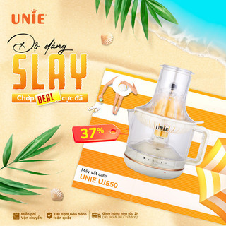 Máy Vắt Cam UNIE UJ550, 5 Cối Ép Cho Đa Dạng Trái Cây, Đảo Chiều Tự Động Tối Ưu Lượng Nước Ép, Dễ dàng vệ sinh