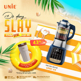 Máy làm sữa hạt Unie VX, Lưỡi dao inox 8 cánh , Dung tích 1.75L,Động cơ  SR9 1800w, thiết kế hiện đại,bh 12 tháng