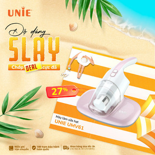 Máy hút bụi chăn đệm UNIE UMV61,Hút đa năngmọi chất liệu,Đèn UV diệt khuẩn công suất 300w mạnh mẽ nhỏ gọn tiện lợi