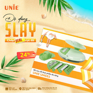 Bộ xay cắt thực phẩm đa năng Unie UMS51, Thay thế 5 dụng cụ cắt thái thực phẩm,Tạo hình rau củ dễ dàng,chất liệu cao cấp