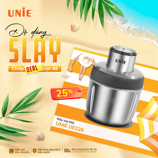 Máy xay thịt Unie UE226,dung tích 2.5L,thiết kế 4 lưỡi dao sắc bén,Công suất mạnh 300W Bảo hành 12 tháng