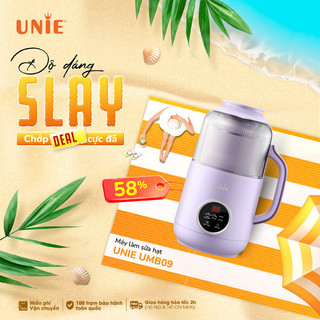 Máy làm sữa hạt UMB09 800ml -Nắp chụp chống ồn, công suất 600W, đa năng xay nấu