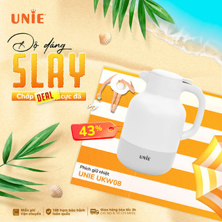 Phích giữ nhiệt UNIE UKW08,Công nghệ khoá nhiệt 5 lớp, dung tích 2l, màu sắc trang nhã
