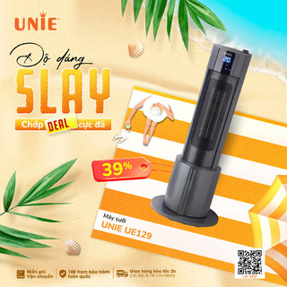 Máy sưởi gốm UNIE UE-129 làm ấm không khí công suất 2200W,3 chế độ sưởi cùng chế độ quạt gió,sử dụng 4 mùa
