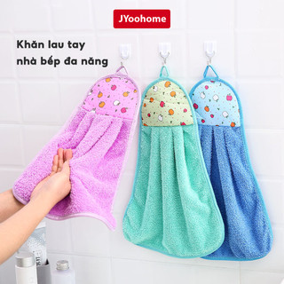Khăn lau tay nhà bếp đa năng JYoohome Vải cotton mềm mại, Khăn lau bát đũa treo trường siêu thấm