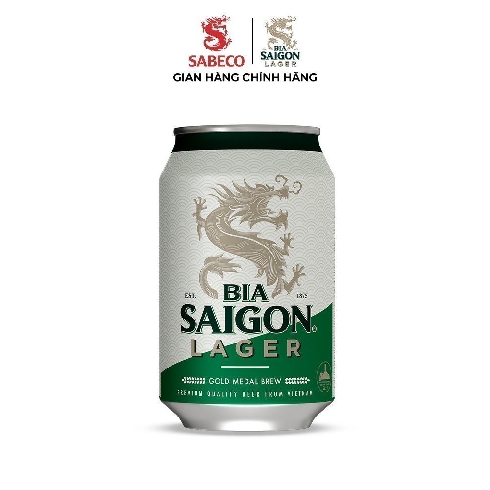 Thùng 24 lon bia Saigon Lager - 330ml/lon