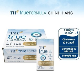 Thùng 24 hộp sản phẩm dinh dưỡng công thức sữa tươi TH True Formula 110ml (110ml x 24)