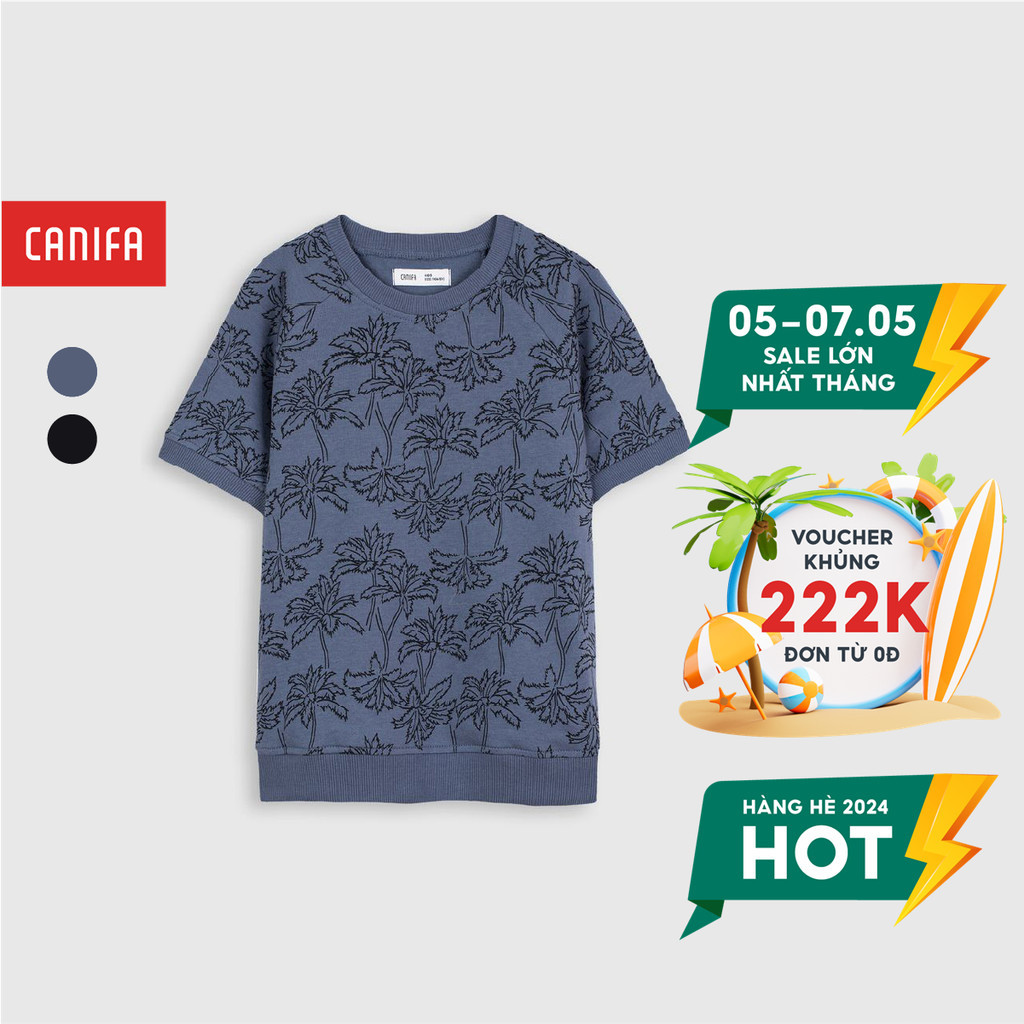 Áo phông bé trai in hình dễ thương CANIFA - 2TS21C004