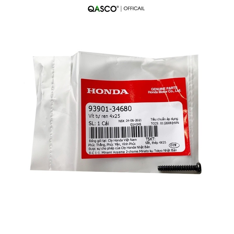 Vít tự ren HONDA nhiều dòng xe 4x25  _(93901-34680)_763