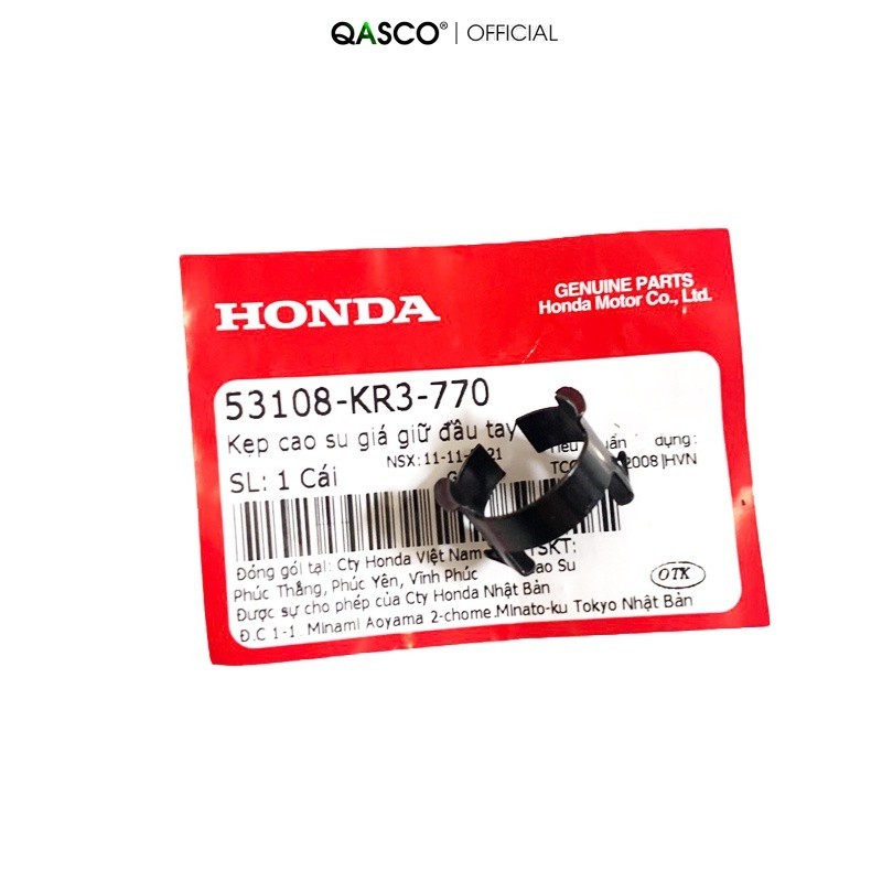Kẹp cao su giá giữ đầu tay lái HONDA dùng cho nhiều loại xe _(53108-KR3-770)_10A 3A