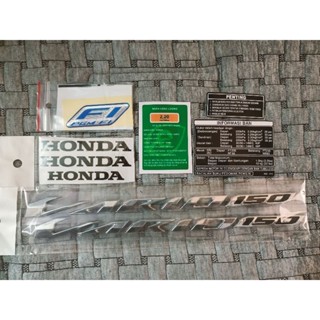 Trọn bộ tem nổi dán xe Vario 150 màu crôm bóng đời mới loại zin cứng