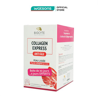 Thực phẩm bảo vệ sức khỏe biocyte bột uống collagen express anti-aging giảm lão hóa da 30 gói