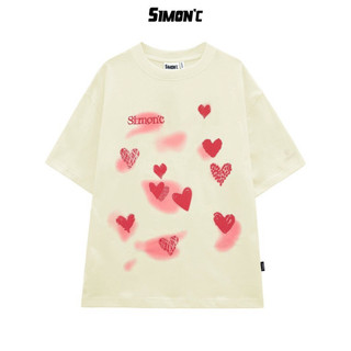Áo Thun Simon'c Lovely tee - Kem Cotton Nam Nữ Unisex Tay Lỡ Oversize Local Brand