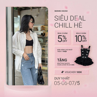 Áo Croptop Nữ V-neck Basic, Chất Thun Gân 4 Chiều Thoải Mái, WAC012,SOMEHOW