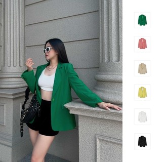 Áo Blazer Nữ Fall, Chất Vải Cotton Lạnh Thoải Mái, WVE000023, SOMEHOW