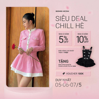Set Nữ Chân Váy Bloom Tweed, Chất Vải Tweed Thoải Mái, WSB027, SOMEHOW