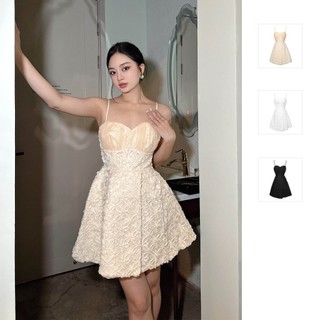 Đầm Nữ Ngắn Flower Pattern Princess ,  Chất Vải Ren Thoải Mái, WDN013,SOMEHOW