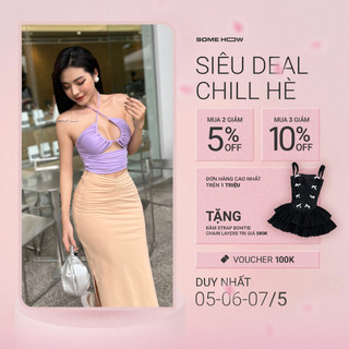 Áo Croptop Nữ Twisted String, Chất Vải Thun 4 Chiều Thoải Mái, WAC006, SOMEHOW