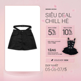 Chân Váy Nữ Kaki Loose Waist Band, Chất Kaki Thoải Mái, WV000091, SOMEHOW