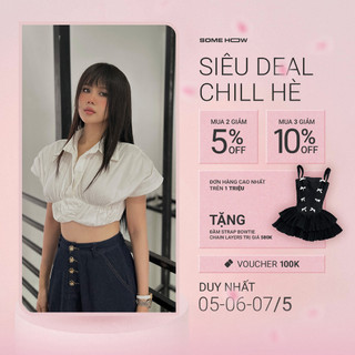 Áo Nữ Croptop Shirt Pump, Chất Vải Kate Silk Thoải Mái, WAC016, SOMEHOW