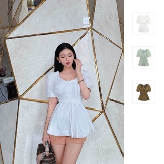 Áo Nữ Kiểu Gathering, Chất Vải Kate silk thoải mái, WAK000009, SOMEHOW
