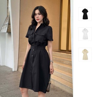 Đầm Dài Nữ Safari Shirt, Chất Vải Cotton Tuyết Thoải Mái, WDD006, SOMEHOW