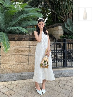 Đầm Maxi Nữ Low Back, Chất Vải Cotton Line Thoải Mái, WDD004, SOMEHOW