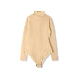Bodysuit Nữ Long Sleeves Plain, Chất Vải Thun Gân Nhỏ Thoải Mái, WBS001, SOMEHOW