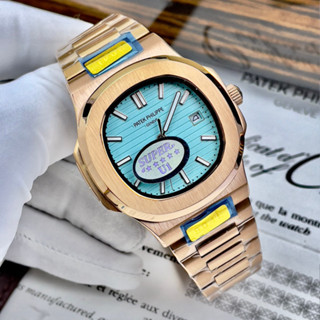 [DUY WATCH] Đồng Hồ Nam patek philippe PA51 Case 40mm Viền trơn Máy Cơ Automatic Nhật