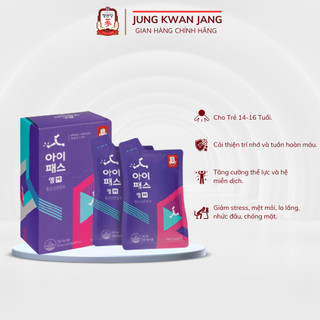 Nước Hồng Sâm Bổ Dưỡng Cho Trẻ 14-16 Tuổi KGC Jung Kwan Jang IPASS M (10 gói) Date:13/09/2024