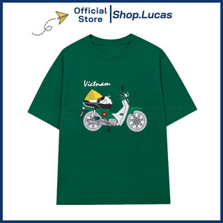Áo Thun In Hình Xe Honda Việt Nam Cổ Xưa Unisex Nam Nữ Cotton Mát NA
