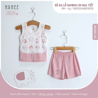 HR059 - 6M/4Y Bộ ba lỗ bamboo