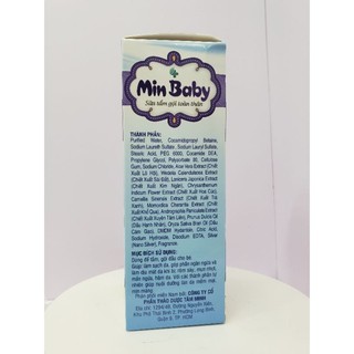 sữa tắm thảo dược min baby