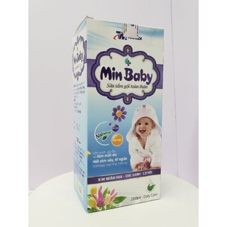 sữa tắm thảo dược min baby