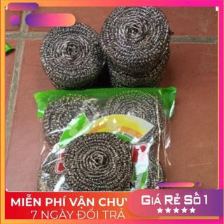 (giảm giá) Miếng chà xoong inox nén ( cực dày )