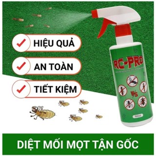 Xịt diệt mối mọt tận gốc RC PRO, xua đuổi ruồi muỗi, kiến gián và các loại côn trùng gây hại 500ml