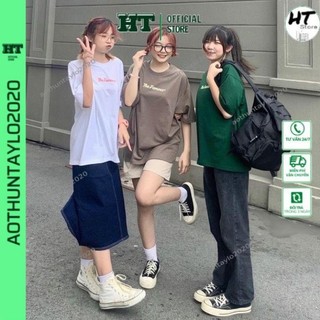 Áo Phông Nữ HTSTORE  Áo thun tay lỡ unisex The Famous