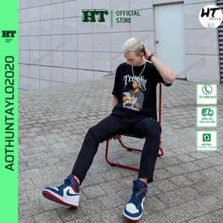 Áo Thun Unisex Form Rộng Tranh Gothic Cô Gái Hải Âu TeeHolic Màu Đen -THS Local Brand