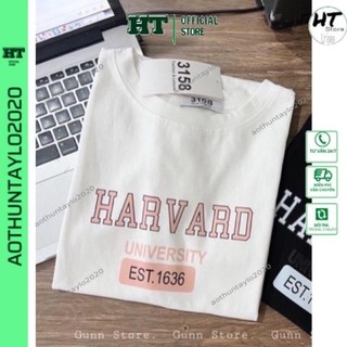 Áo Thun Tay Lỡ Cotton Su mác 3158 Form Rộng Nam Nữ HARVARD