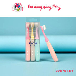 Hộp 3 bàn chải Nhật Raoyi cho bé