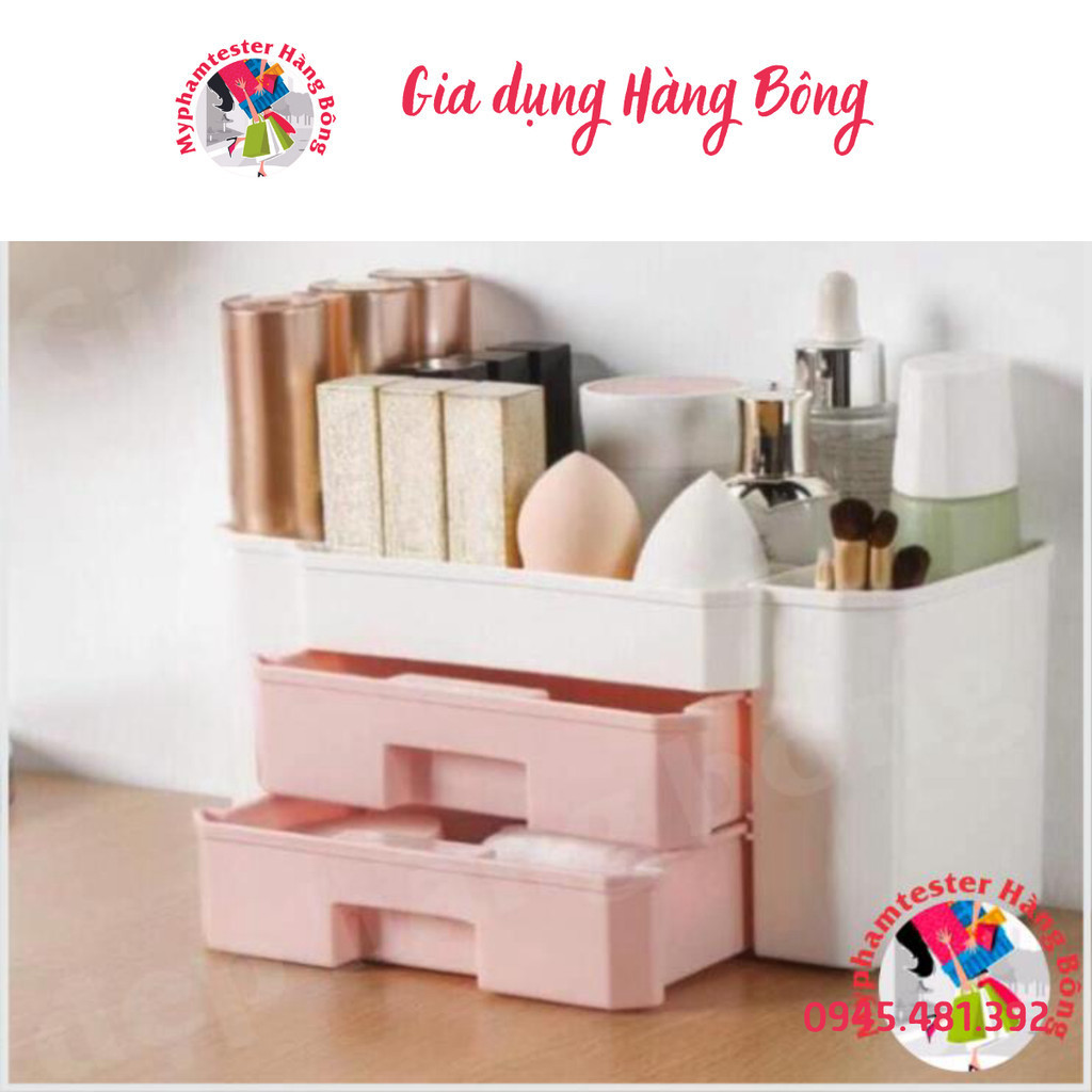 Kệ đựng mỹ phẩm 2 ngăn kéo