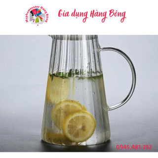 Bình đựng nước 1800ml - Bình thủy tinh chịu nhiệt 1800ml