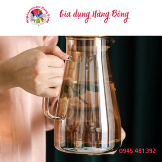 Bình đựng nước thủy tinh chịu nhiệt nắp inox có nhiều kiểu dáng và dung tích