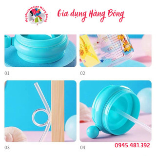 Bình đựng nước uống cá heo 250ml cho bé