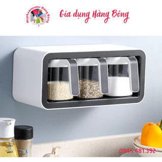 Kệ đựng gia vị 2 ngăn, 3 ngăn dán tương Ecoco cao cấp chính hãng, đồ gia dụng thông minh tiện ích