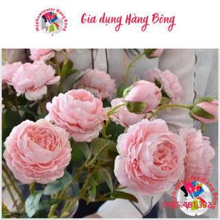 (SIÊU RẺ) Hoa giả - Hoa mẫu đơn 3 màu decor, trang trí nhà cửa