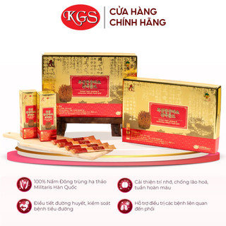 Tinh Chất Hắc Sâm Đông Trùng Hạ Thảo GOLD - Điều Hoà Đường Huyết & Huyết Áp (10ml x 30 gói) - KGS Korean Ginseng Story