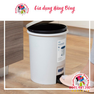 🌸(INOCHI siêu rẻ) Thùng rác tròn, đạp chân HIRO, hàng đẹp, đủ size