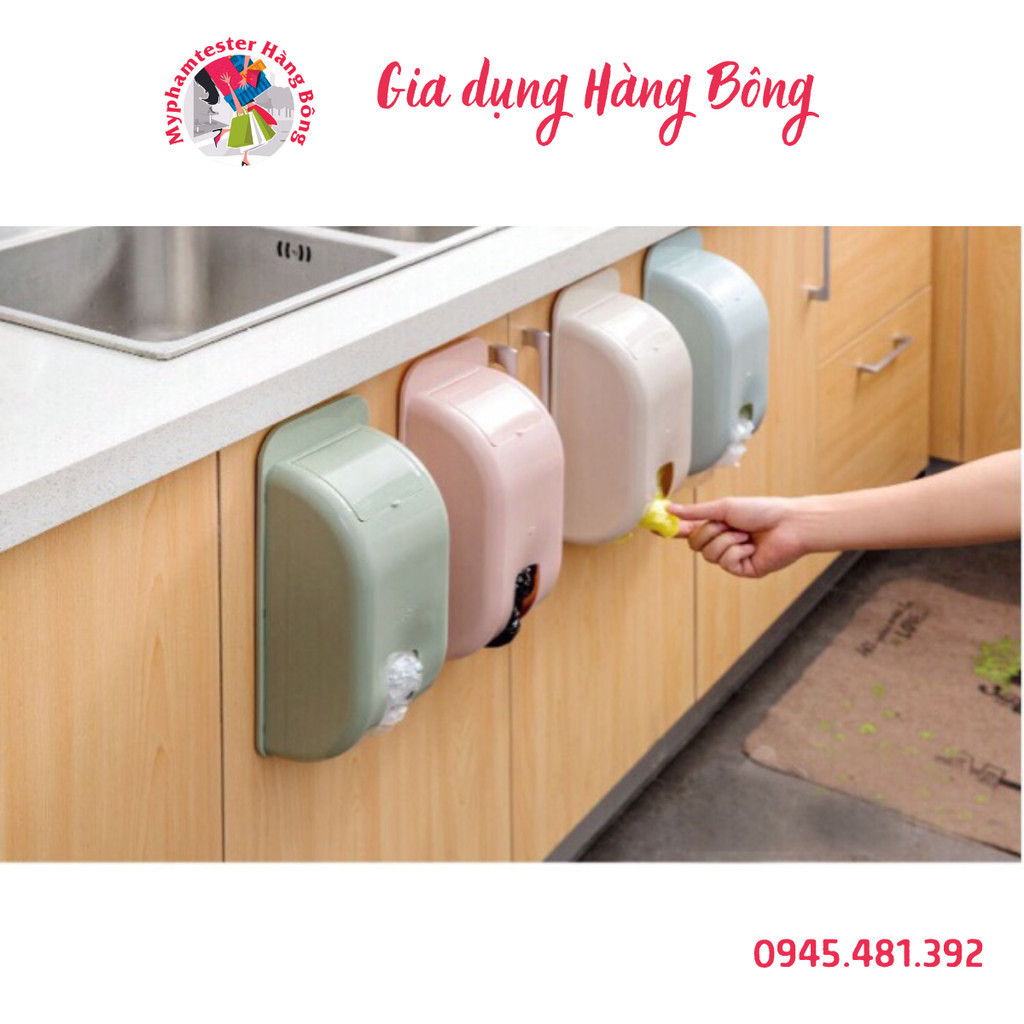 Hộp đựng gọn túi nilon dán tường